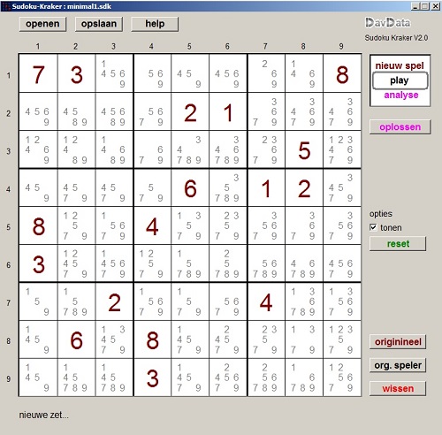 Fonkelnieuw Sudoku Oplosser DN-54